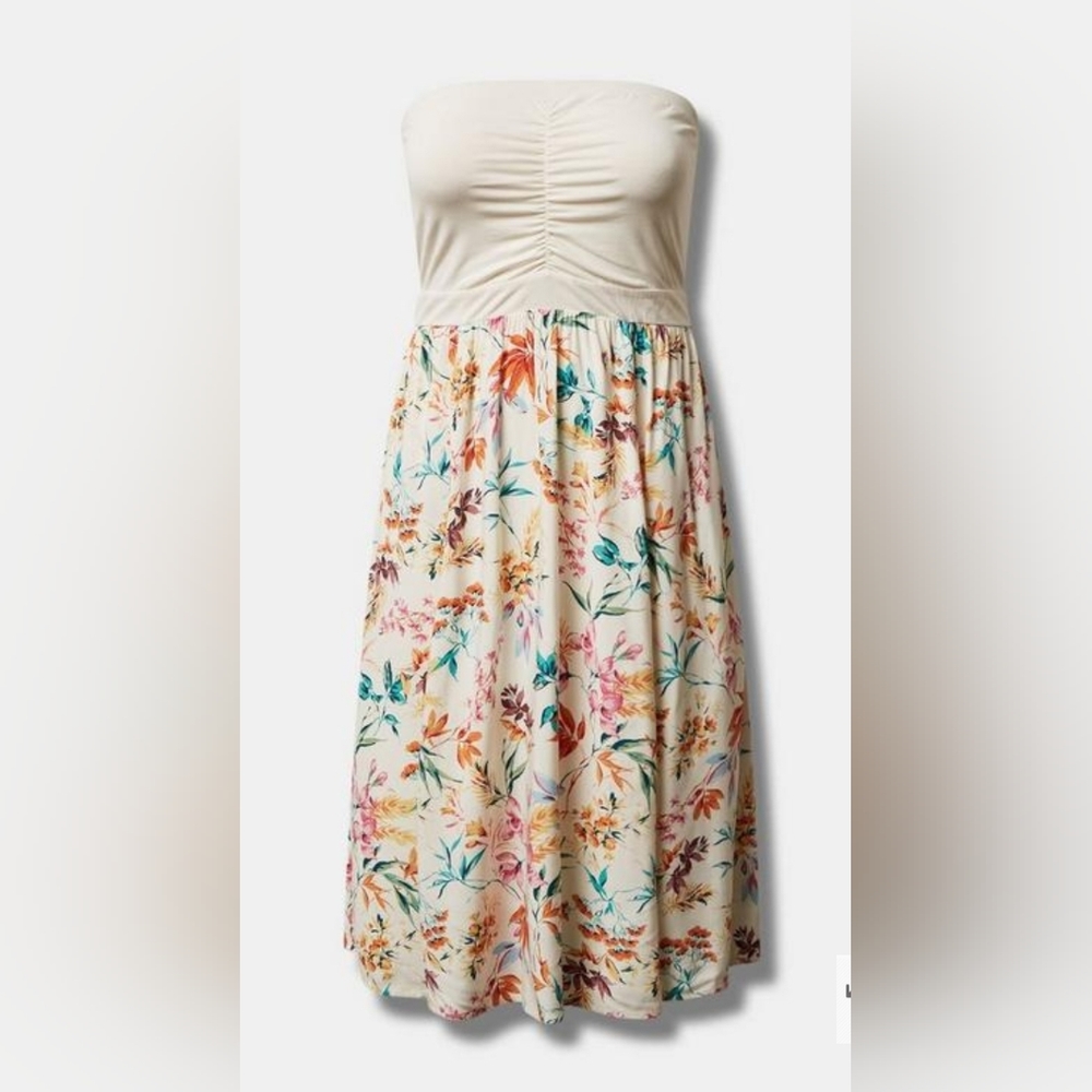 Torrid Midi Challis Tube Dress